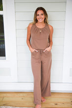 Load image into Gallery viewer, SLEEVELESS JUMPSUIT - MOCHA