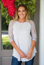 Load image into Gallery viewer, ROUND LACEY-  GRAY MIST