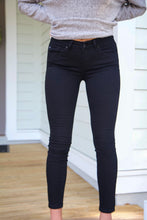 Load image into Gallery viewer, BIANCA BLACK SKINNY JEANS