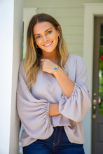 Load image into Gallery viewer, SAMMY BALLOON SLEEVE - SILVER LAVENDER