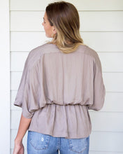 Load image into Gallery viewer, SOMERS NIGHT BLOUSE- SILVER SAND