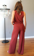 Load image into Gallery viewer, SLEEVELESS JUMPSUIT - DARK RUST