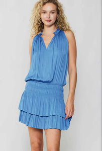 CARA PLEATED MINI DRESS