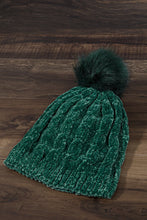 Load image into Gallery viewer, CHENILLE BEANIE- TEAL
