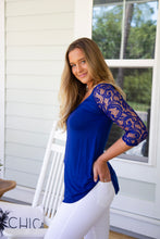Load image into Gallery viewer, THE LACEY- BRIGHT NAVY