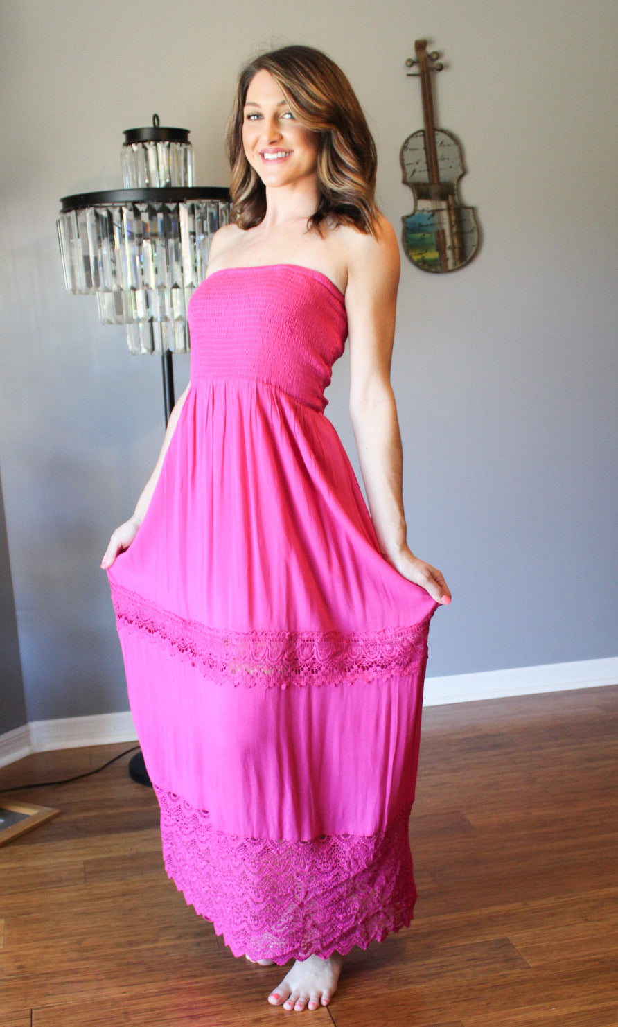 barbie pink maxi dress BARBIE GIRL MAXI MEDIUM